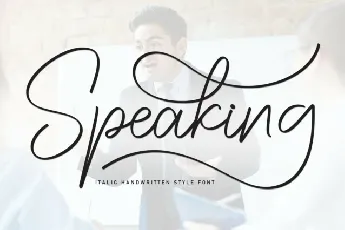 Speaking Script font