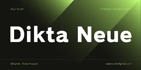 Dikta Neue font