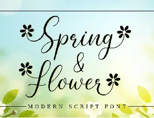 Spring Flower font