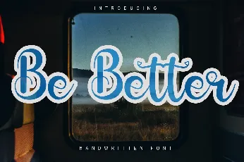 Be Better font