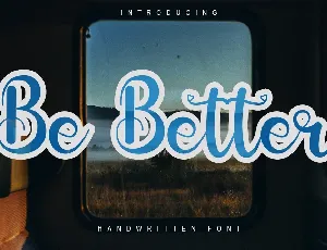 Be Better font