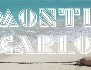 Monte Carlo font