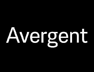 Avergent font