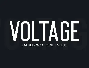 Voltage font