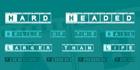 AC Filmstrip font