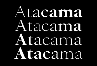 Atacama Family font