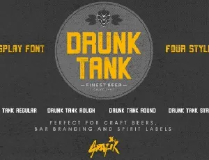 Drunk Tank Family font