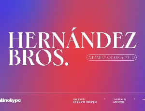 Hernandez Bros font