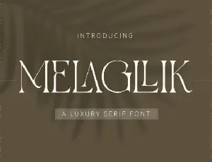 Melagllik font