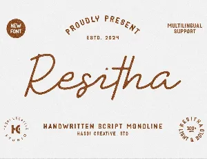 Resitha font