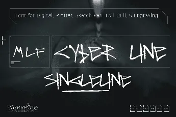 MLF Cyber Line Demo font