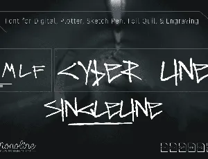 MLF Cyber Line Demo font