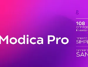 Modica Pro font