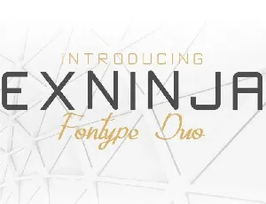 Exninja Duo font