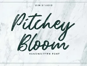 Pitchey Bloom Brush Script font