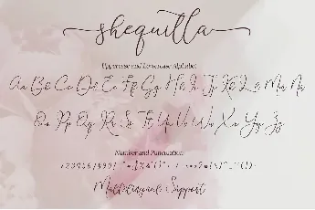 Shequilla font