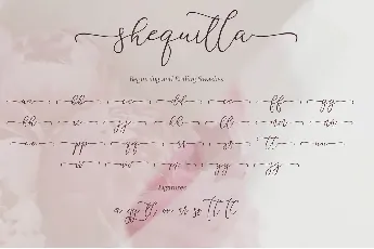 Shequilla font