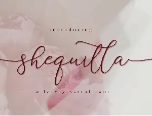 Shequilla font