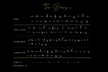 The Diary Personal Use Only font