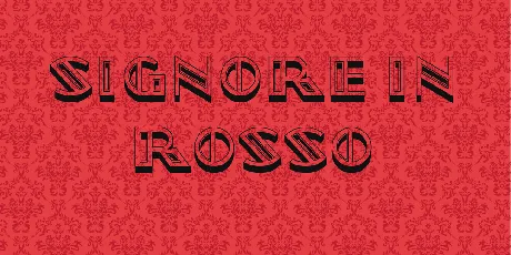 Signore in Rosso font