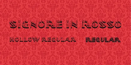 Signore in Rosso font