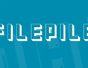 Filepile font