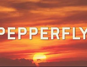 Pepperfly font