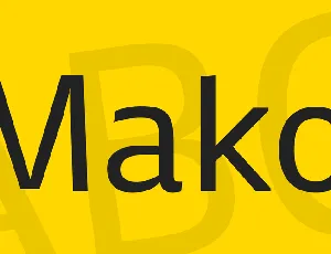 Mako font