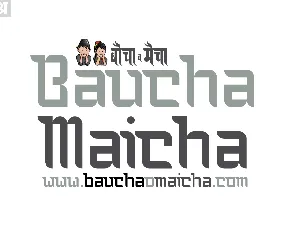 Bauchaomaicha font