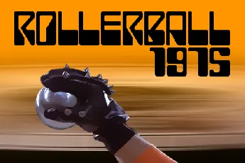 ROLLERBALL 1975 font