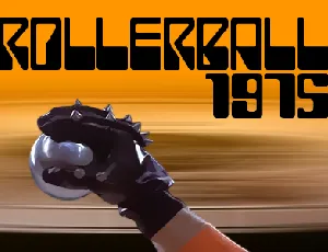 ROLLERBALL 1975 font