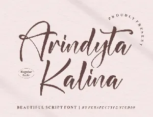 Arindyta Kalina font