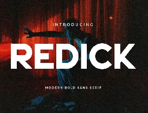 Redick font