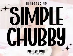 Simple Chubby font