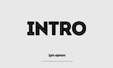 Intro font