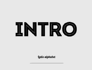 Intro font