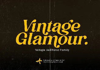 Vintage Glamore font