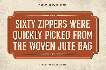 Valley Personal Use font