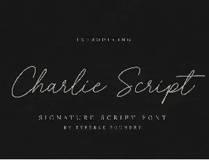 Charlie Script font