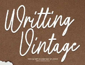 Writting Vintage Script font