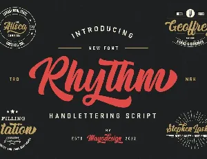 Rhythm Script font