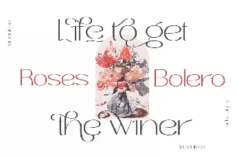 Roses Bolero Elegant font