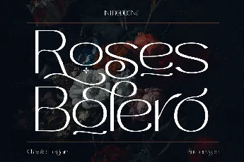 Roses Bolero Elegant font