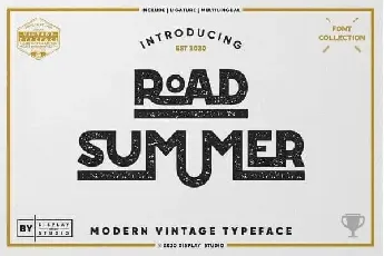 Road Summer Display font