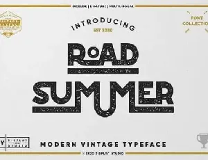 Road Summer Display font