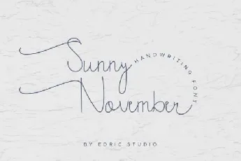 Sunny November font