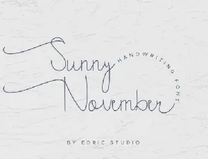 Sunny November font