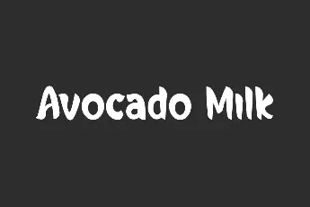 AvocadoMilkDemo font