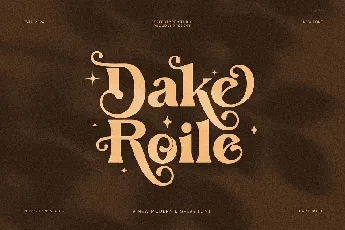 Dake Roile font