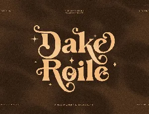 Dake Roile font